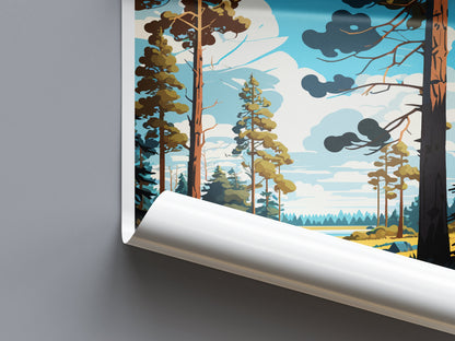 Świętokrzyski Travel Print Wall Art Świętokrzyski Wall Hanging Home Décor Świętokrzyski Gift Art Lovers Poland Art Lover Gift Świętokrzyski