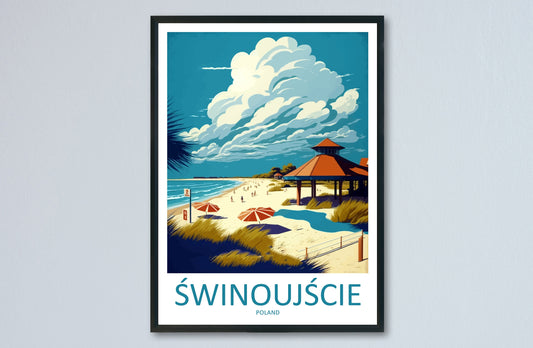 Świnoujście Travel Print Wall Art Świnoujście Wall Hanging Home Décor Świnoujście Gift Art Lovers Poland Art Lover Gift Świnoujście Poster