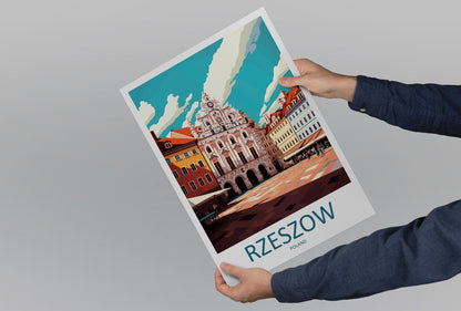 Rzeszów Travel Print Wall Art Rzeszów Wall Hanging Home Décor Rzeszów Gift Art Lovers Poland Art Lover Gift Rzeszów Travel Wall Art