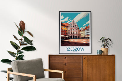 Rzeszów Travel Print Wall Art Rzeszów Wall Hanging Home Décor Rzeszów Gift Art Lovers Poland Art Lover Gift Rzeszów Travel Wall Art