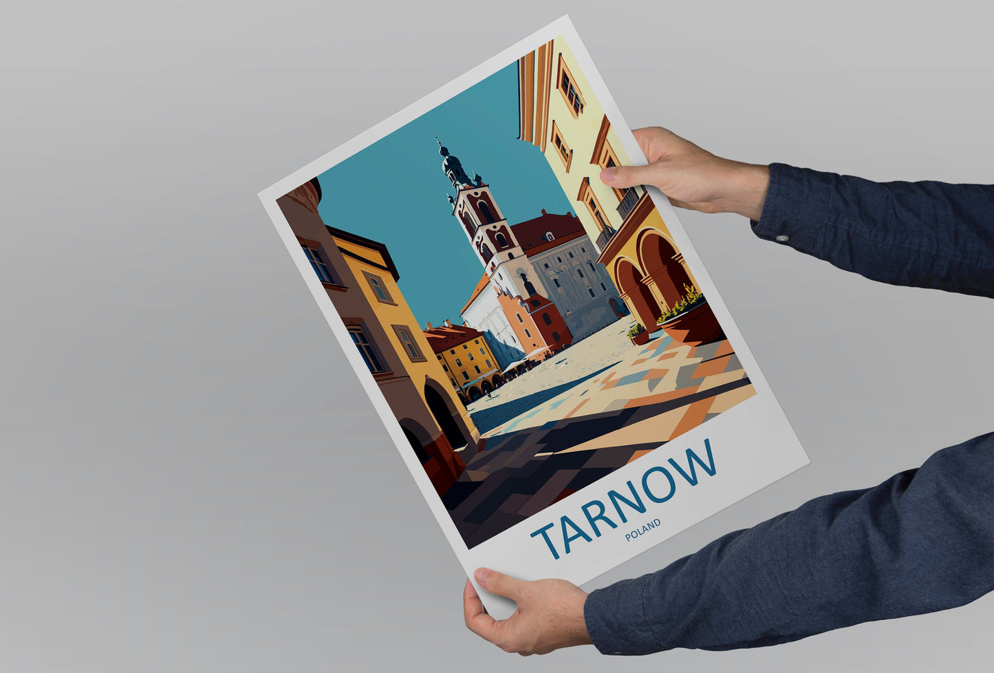 Tarnow Travel Print Wall Art Tarnow Wall Hanging Home Décor Tarnow Gift Art Lovers Poland Art Lover Gift Tarnow Travel Wall Art
