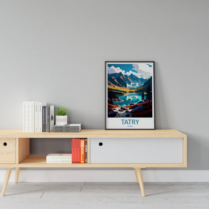 Tatry Travel Print Wall Art Tatry Wall Hanging Home Décor Tatry Gift Art Lovers Poland Art Lover Gift Tatry Travel Wall Art