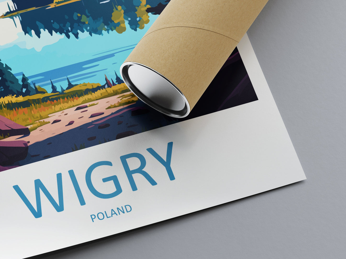 Wigry Travel Print Wall Art Wigry Wall Hanging Home Décor Wigry Gift Art Lovers Poland Art Lover Gift Wigry Travel Wall Art