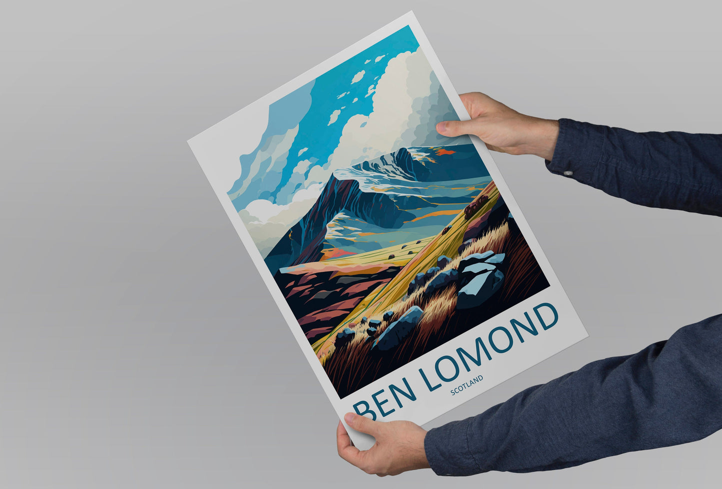 Ben Lomond Travel Print Wall Art Ben Lomond Wall Hanging Home Décor Ben Lomond Gift Art Lovers Scotland Art Lover Gift Ben Lomond Artwork