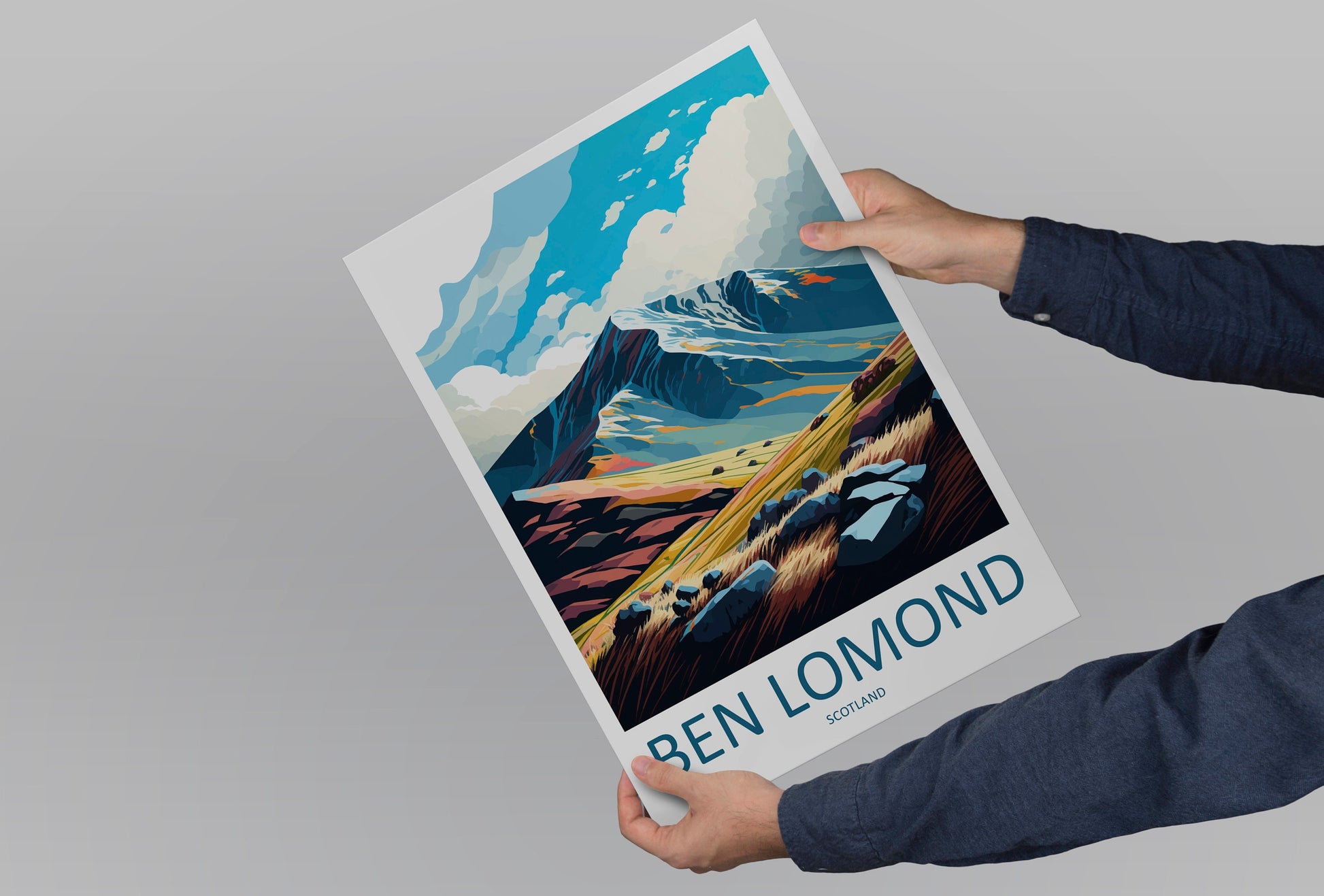 Ben Lomond Travel Print Wall Art Ben Lomond Wall Hanging Home Décor Ben Lomond Gift Art Lovers Scotland Art Lover Gift Ben Lomond Artwork