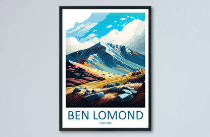 Ben Lomond Travel Print Wall Art Ben Lomond Wall Hanging Home Décor Ben Lomond Gift Art Lovers Scotland Art Lover Gift Ben Lomond Artwork