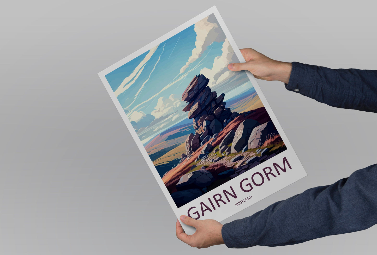 Cairn Gorm Travel Print Wall Art Cairn Gorm Wall Hanging Home Décor Cairn Gorm Gift Art Lovers Scotland Art Lover Gift Cairn Gorm Artwork
