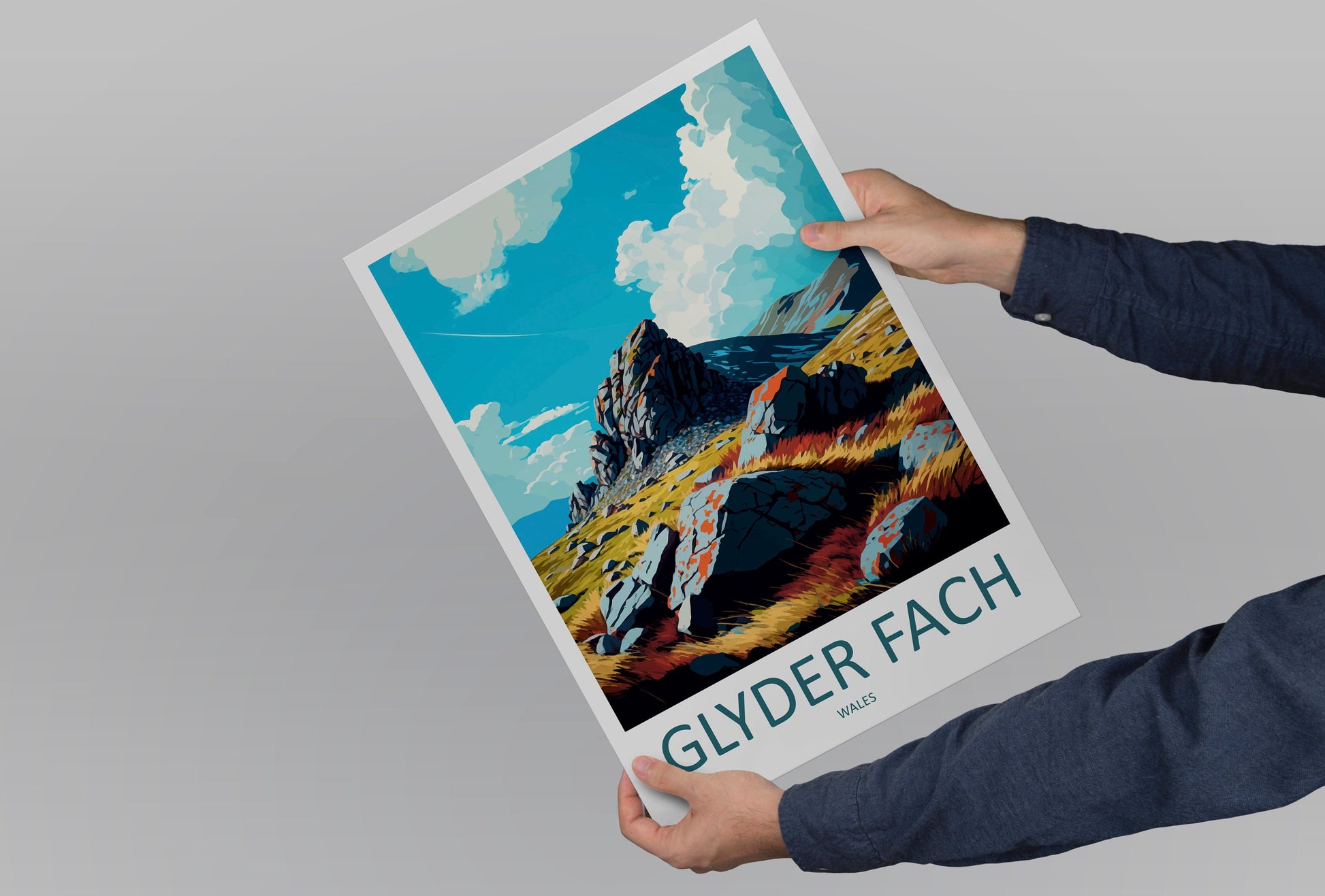 Glyder Fach Travel Print Wall Art Glyder Fach Wall Hanging Home Décor Glyder Fach Gift Art Lovers Welsh Art Lover Gift Glyder Fach Travel