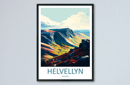 Helvellyn Travel Print Wall Art Helvellyn Wall Hanging Home Décor Helvellyn Gift Art Lovers England Art Lover Gift Helvellyn Travel Gift