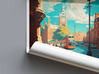 London Travel Print Wall Art London Wall Hanging Home Décor London Gift Art Lovers England Art Lover Gift London Travel Gift