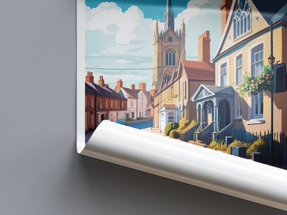 Sherborne Travel Print Wall Art Sherborne Wall Hanging Home Décor Sherborne Gift Art Lovers England Art Lover Gift Sherborne Travel Gift