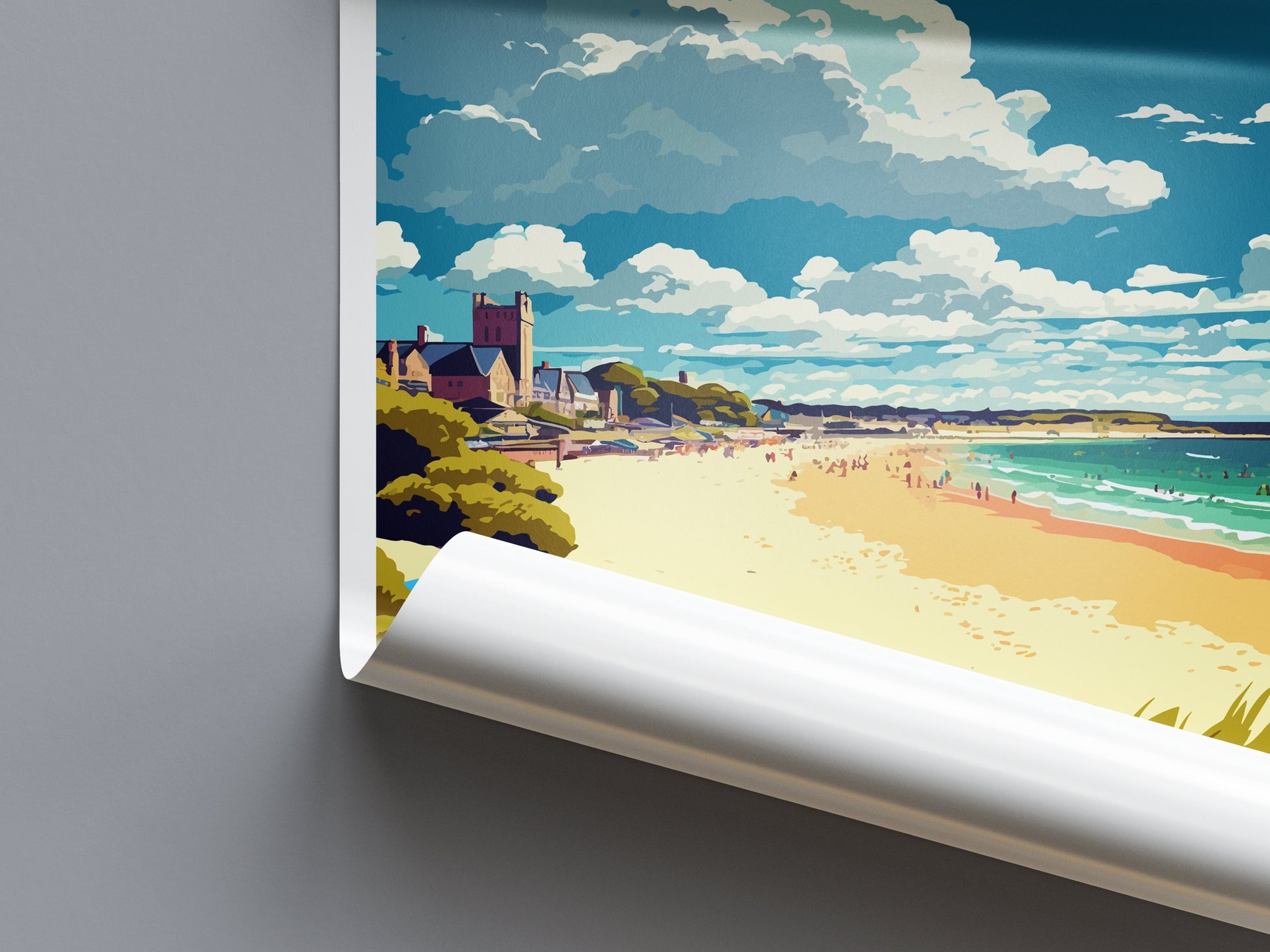 Bournemouth Travel Print Wall Art Bournemouth Wall Hanging Home Décor Bournemouth Gift Art Lovers England Art Lover Gift Bournemouth Beach