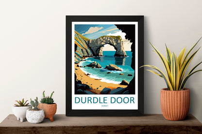 Durdle Door Travel Print Wall Art Durdle Door Wall Hanging Home Décor Durdle Door Gift Art Lovers England Art Lover Gift Durdle Door Artwork