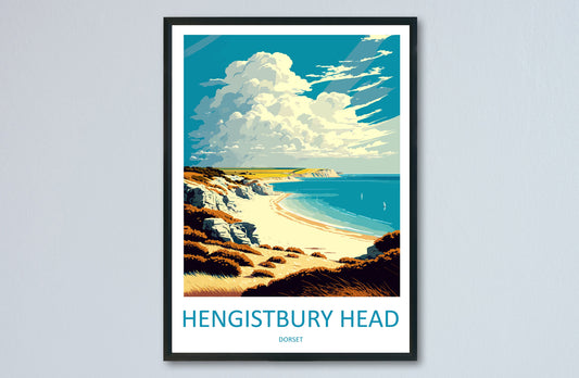 Hengistbury Head Travel Print Wall Art Hengistbury Head Wall Hanging Home Décor Hengistbury Head Gift Art Lovers England Art Lover Gift