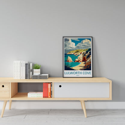 Lulworth Cove Travel Print Wall Art Lulworth Cove Wall Hanging Home Décor Lulworth Cove Gift Art Lovers England Art Lover Gift Lulworth Cove