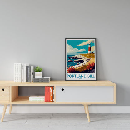 Portland Bill Travel Print Wall Art Portland Bill Wall Hanging Home Décor Portland Bill Gift Art Lovers England Art Lover Gift Portland Bill