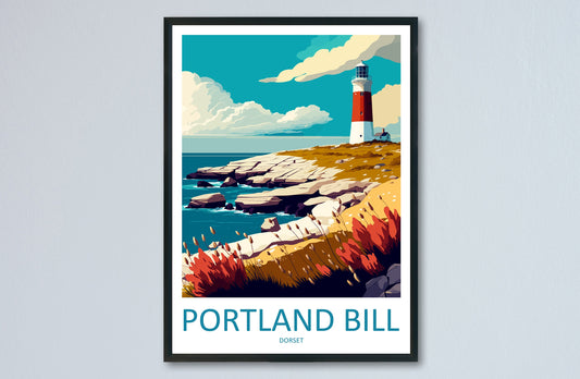 Portland Bill Travel Print Wall Art Portland Bill Wall Hanging Home Décor Portland Bill Gift Art Lovers England Art Lover Gift Portland Bill