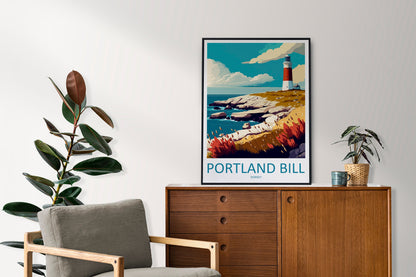 Portland Bill Travel Print Wall Art Portland Bill Wall Hanging Home Décor Portland Bill Gift Art Lovers England Art Lover Gift Portland Bill