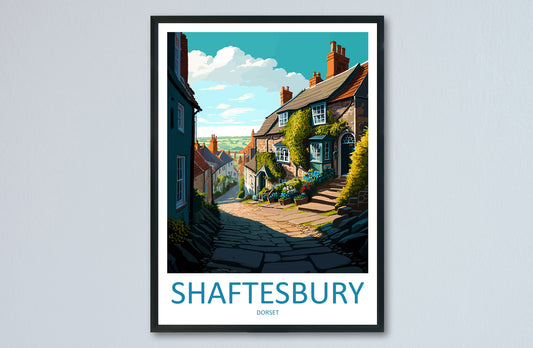 Shaftesbury Travel Print Wall Art Shaftesbury Wall Hanging Home Décor Shaftesbury Gift Art Lovers England Art Lover Gift Shaftesbury Artwork
