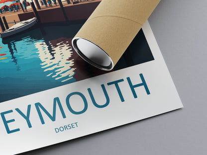 Weymouth Travel Print Wall Art Weymouth Wall Hanging Home Décor Weymouth Gift Art Lovers England Art Lover Gift Weymouth Wall Art Poster
