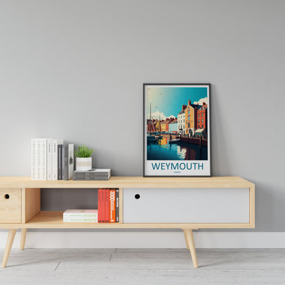 Weymouth Travel Print Wall Art Weymouth Wall Hanging Home Décor Weymouth Gift Art Lovers England Art Lover Gift Weymouth Wall Art Poster