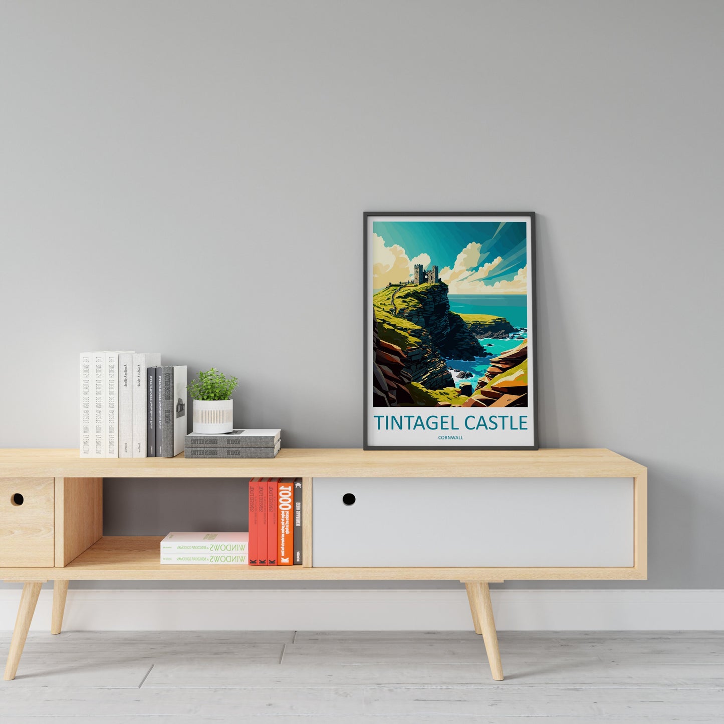 Tintagel Castle Travel Print Wall Art Tintagel Castle Wall Hanging Home Décor Tintagel Castle Gift Art Lovers England Art Lover Gift