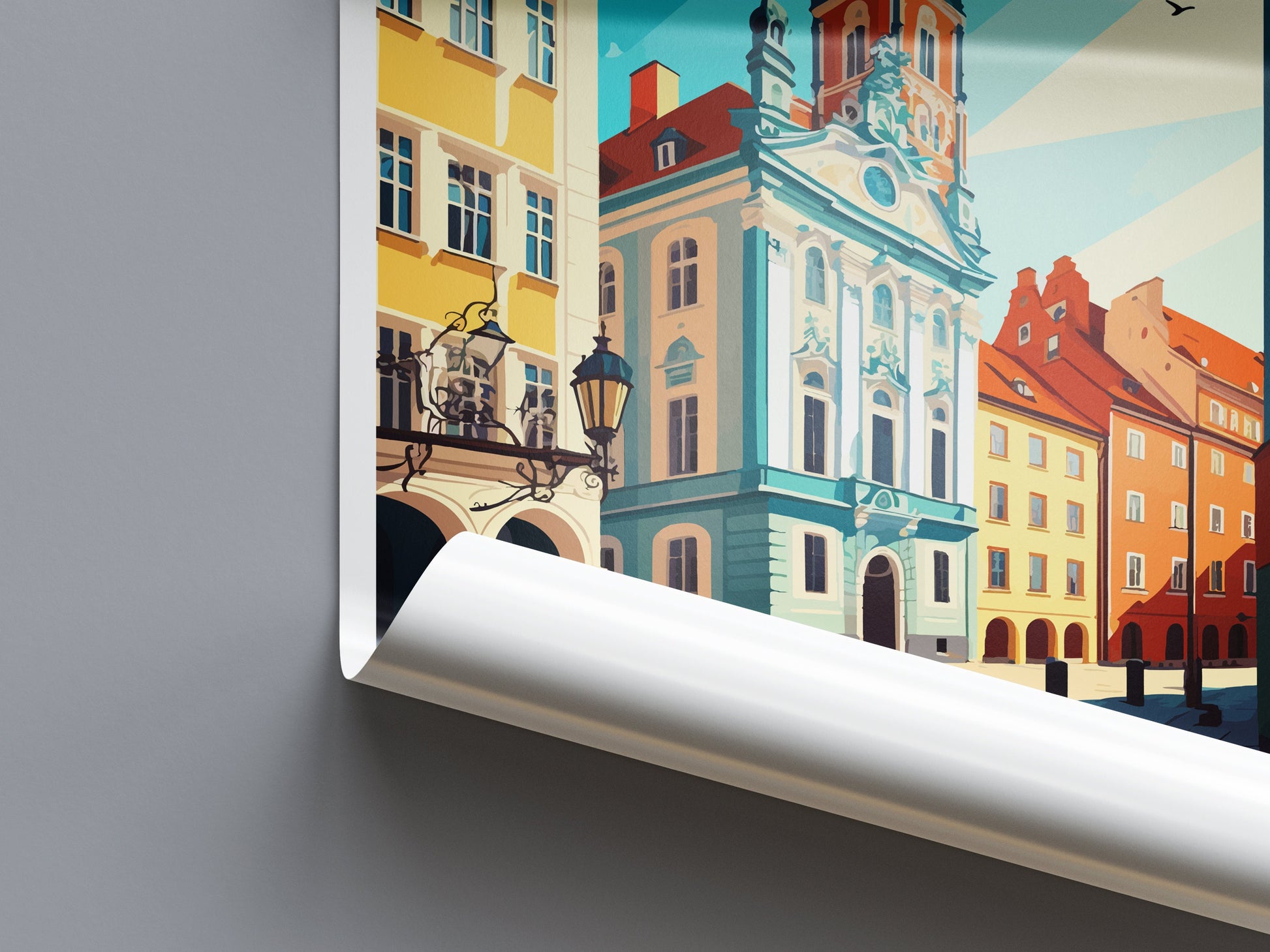 Częstochowa Travel Print Wall Art Częstochowa Wall Hanging Home Décor Częstochowa Gift Art Lovers Poland Art Lover Gift Częstochowa Art