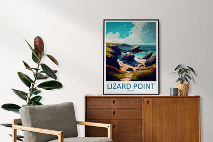 Lizard Point Travel Print Wall Art Lizard Point Wall Hanging Home Décor Lizard Point Gift Art Lovers England Art Lover Gift Lizard Point Art