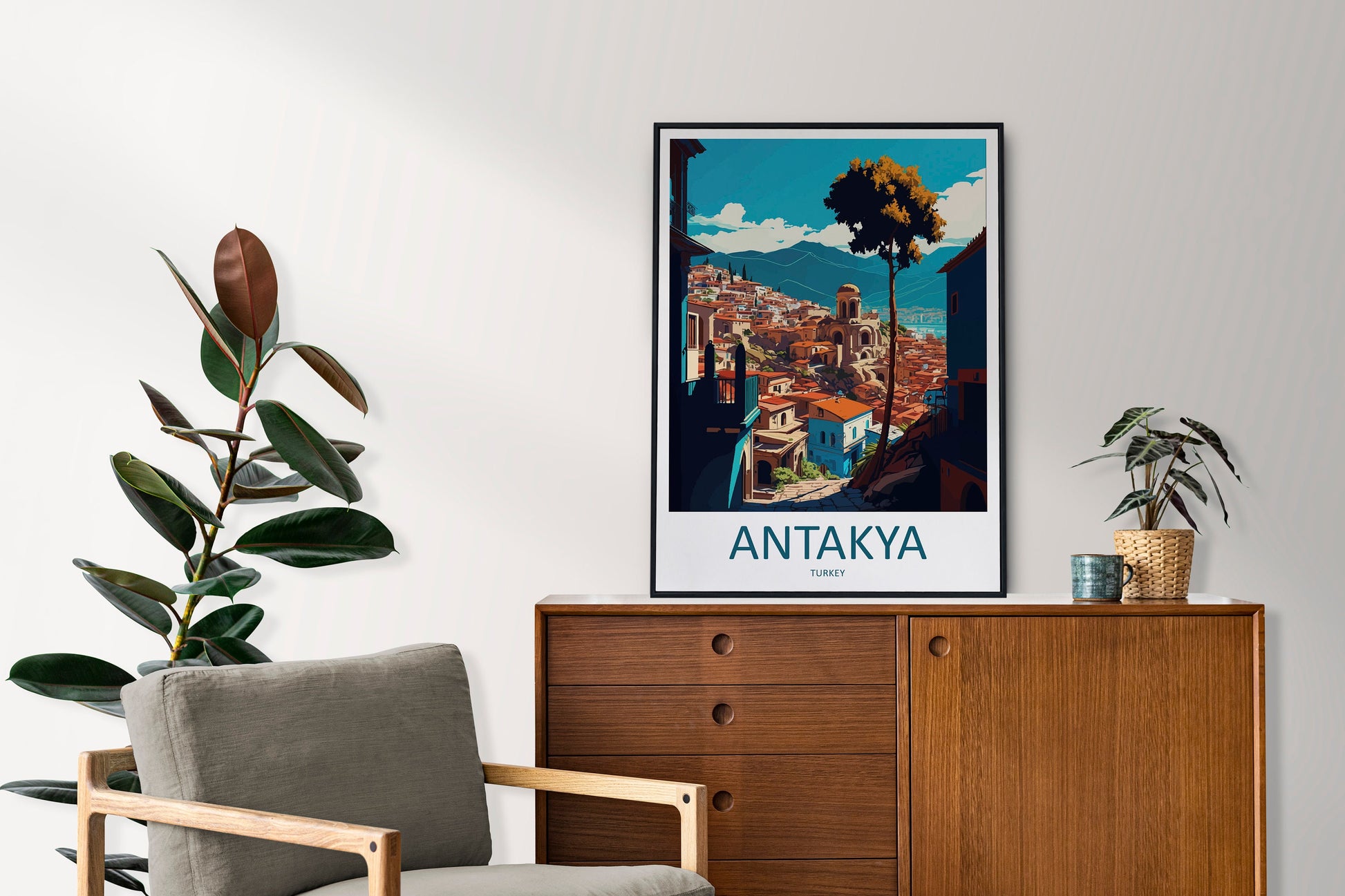Antakya Travel Print Wall Art Antakya Wall Hanging Home Décor Antakya Gift Art Lovers Turkey Art Lover Gift Antakya City Turkey Travel Art
