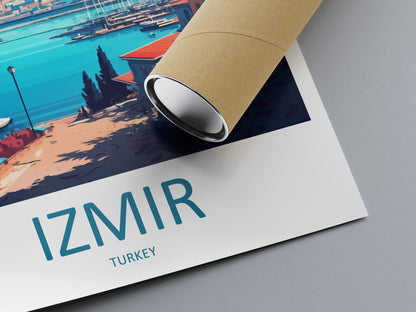 Izmir Travel Print Wall Art Izmir Wall Hanging Home Décor Izmir Gift Art Lovers Turkey Art Lover Gift Izmir City Turkey Travel