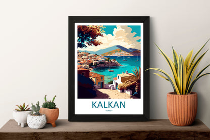 Kalkan Travel Print Wall Art Kalkan Wall Hanging Home Décor Kalkan Gift Art Lovers Turkey Art Lover Gift Kalkan City Turkey Travel