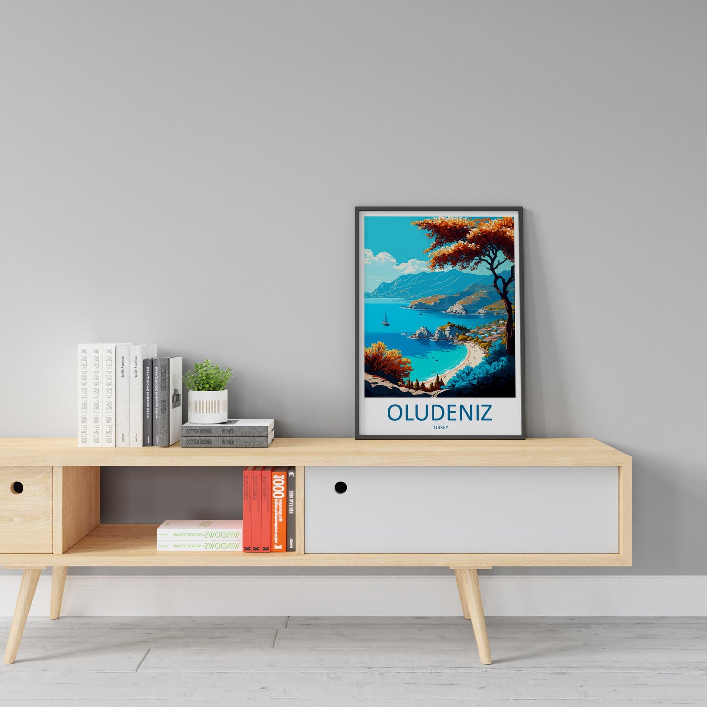 Ölüdeniz Travel Print Wall Art Ölüdeniz Wall Hanging Home Décor Ölüdeniz Gift Art Lovers Turkey Art Lover Gift Ölüdeniz City Turkey Travel