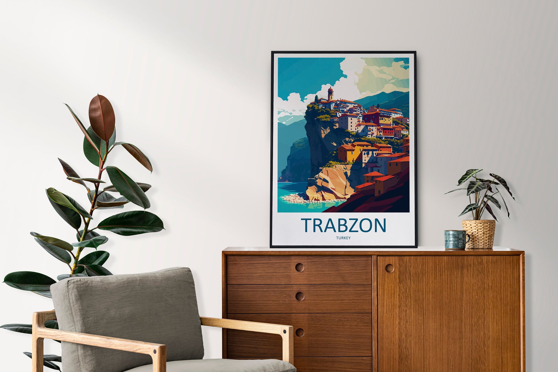 Trabzon Travel Print Wall Art Trabzon Wall Hanging Home Décor Trabzon Gift Art Lovers Turkey Art Lover Gift Trabzon Turkey Travel