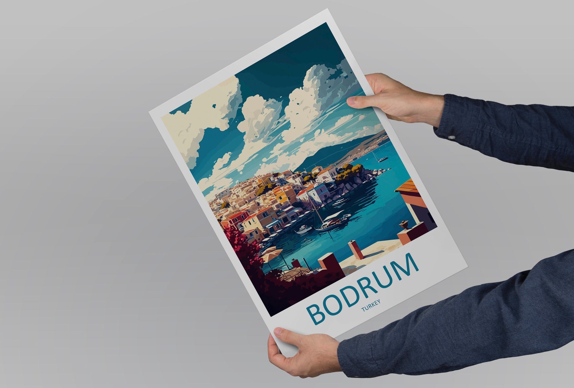 Bodrum Travel Print Wall Art Bodrum Wall Hanging Home Décor Bodrum Gift Art Lovers Turkey Art Lover Gift Bodrum Turkey Travel