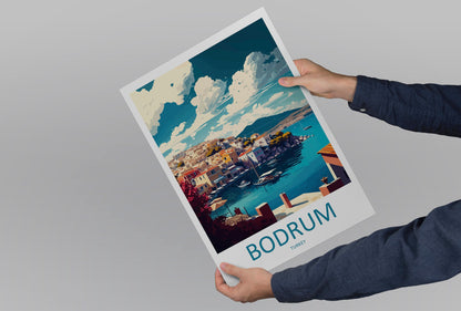 Bodrum Travel Print Wall Art Bodrum Wall Hanging Home Décor Bodrum Gift Art Lovers Turkey Art Lover Gift Bodrum Turkey Travel
