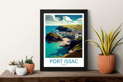 Port Issac Travel Print Wall Art Port Issac Wall Hanging Home Décor Port Issac Gift Art Lovers England Art Lover Gift Port Issac Art