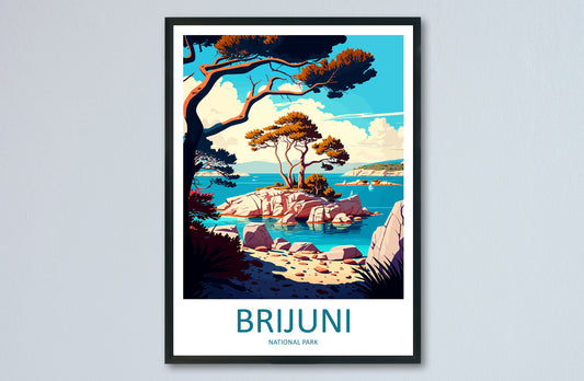Brijuni National Park Travel Print Wall Art Brijuni National Park Wall Hanging Home Décor Brijuni National Park Gift Art Lovers Croatia Art