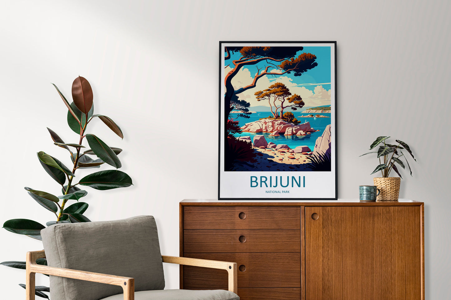 Brijuni National Park Travel Print Wall Art Brijuni National Park Wall Hanging Home Décor Brijuni National Park Gift Art Lovers Croatia Art