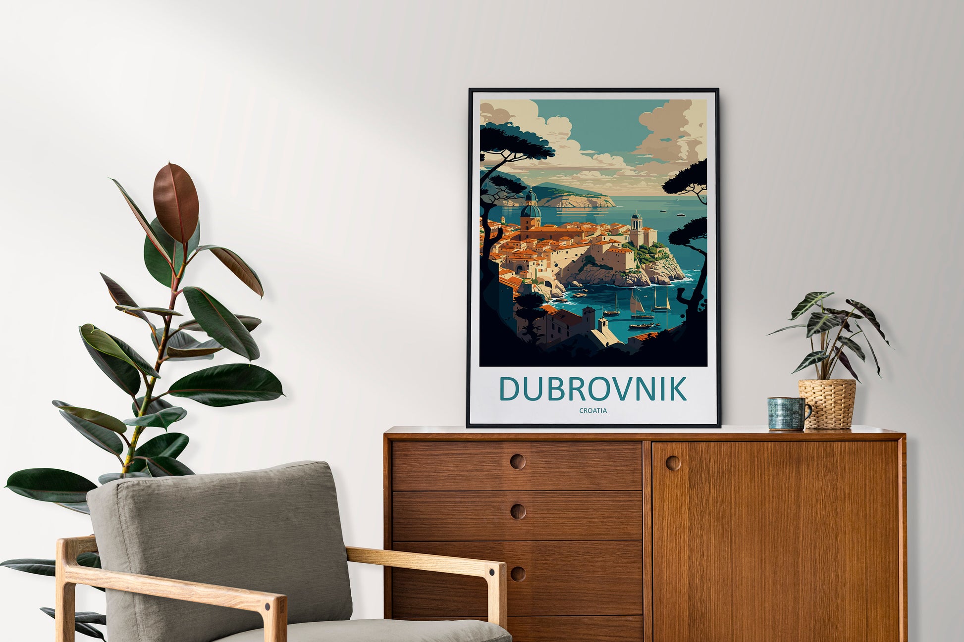Dubrovnik Travel Print Wall Art Dubrovnik Wall Hanging Home Décor Dubrovnik Gift Art Lovers Croatia Art Lover Gift Dubrovnik Poster