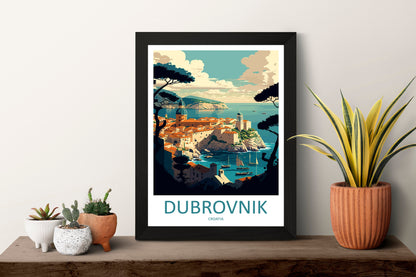 Dubrovnik Travel Print Wall Art Dubrovnik Wall Hanging Home Décor Dubrovnik Gift Art Lovers Croatia Art Lover Gift Dubrovnik Poster