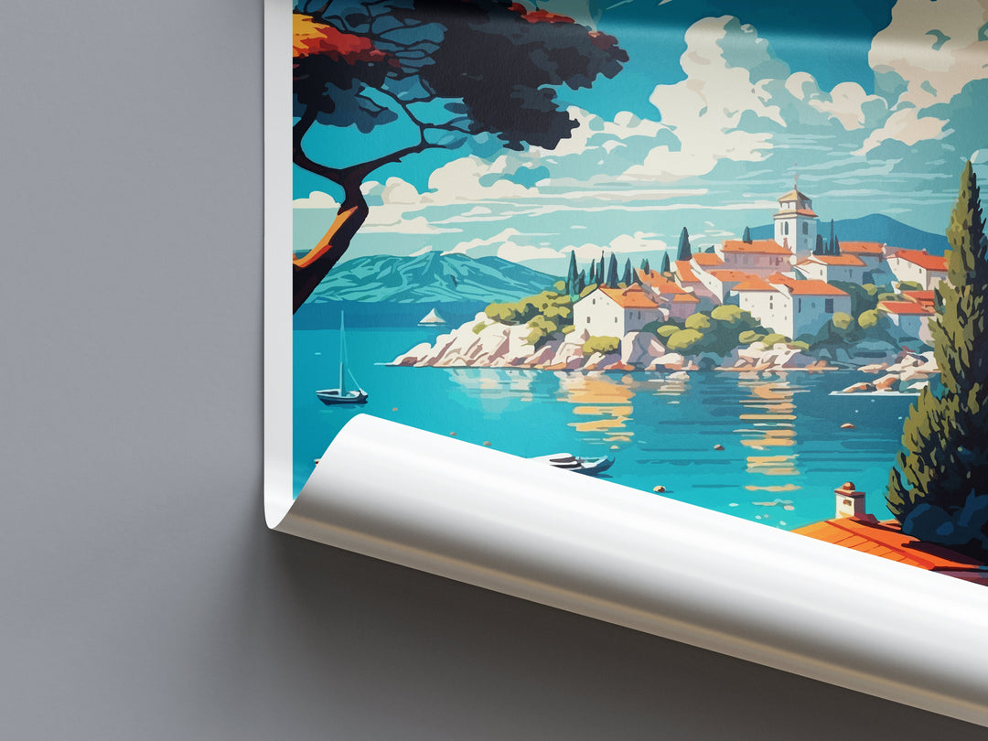 Nin Travel Print Wall Art Nin Wall Hanging Home Décor Nin Gift Art Lovers Croatia Art Lover Gift Nin Travel Poster Wall Art Coastal Artwork