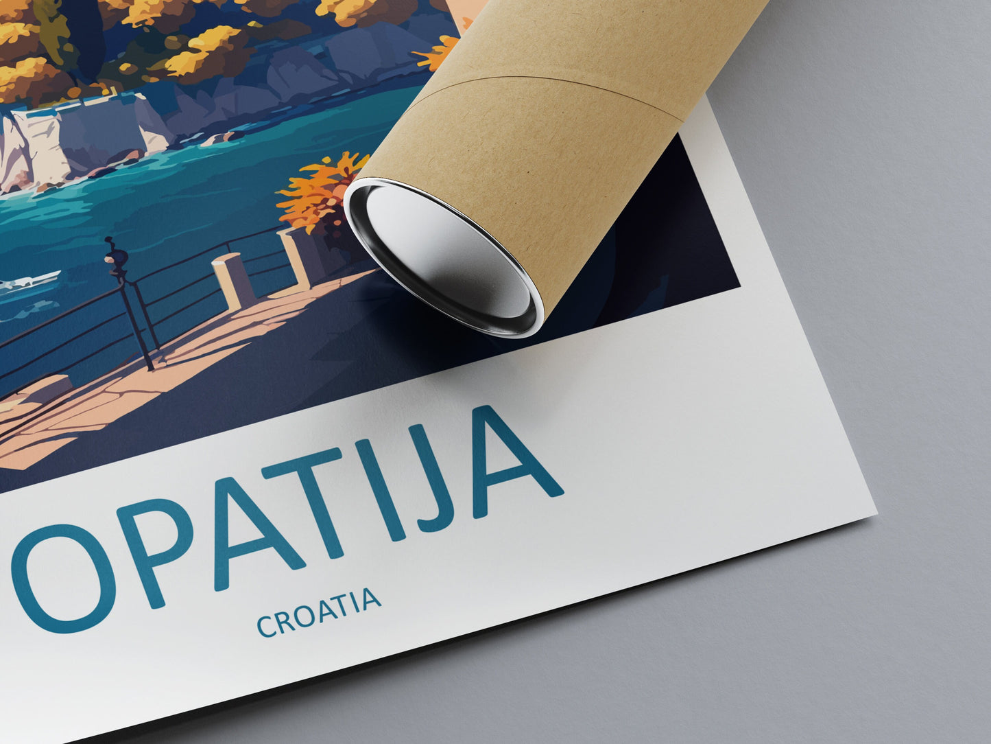 Opatija Travel Print Wall Art Opatija Wall Hanging Home Décor Opatija Gift Art Lovers Croatia Art Lover Gift Opatija Travel Poster Wall Art