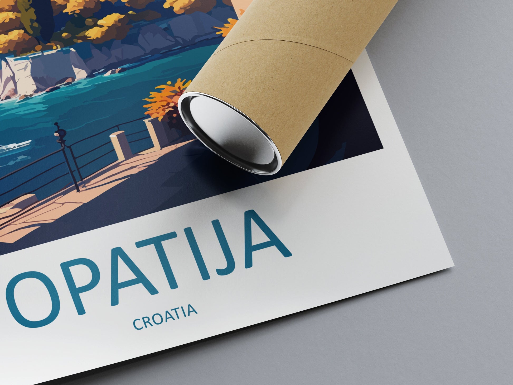 Opatija Travel Print Wall Art Opatija Wall Hanging Home Décor Opatija Gift Art Lovers Croatia Art Lover Gift Opatija Travel Poster Wall Art