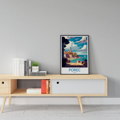 Porec Travel Print Wall Art Porec Wall Hanging Home Décor Porec Gift Art Lovers Croatia Art Lover Gift Porec Travel Poster Wall Art