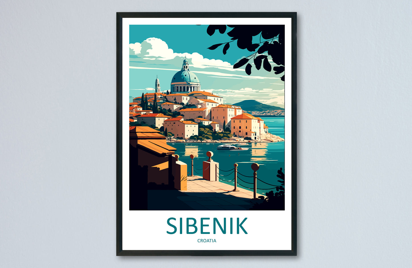 Sibenik Travel Print Wall Art Sibenik Wall Hanging Home Décor Sibenik Gift Art Lovers Croatia Art Lover Gift Sibenik Travel Poster Wall Art