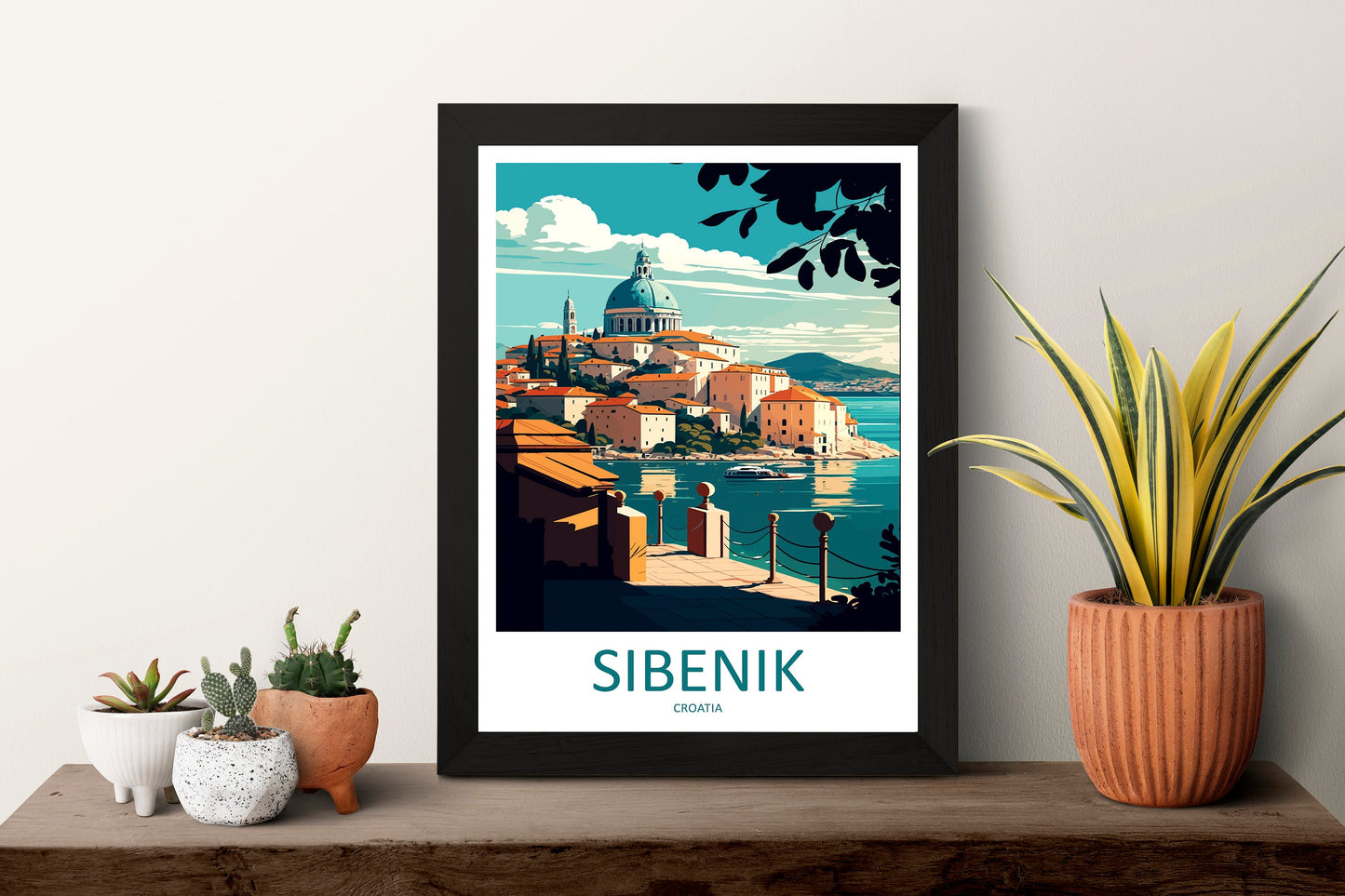 Sibenik Travel Print Wall Art Sibenik Wall Hanging Home Décor Sibenik Gift Art Lovers Croatia Art Lover Gift Sibenik Travel Poster Wall Art