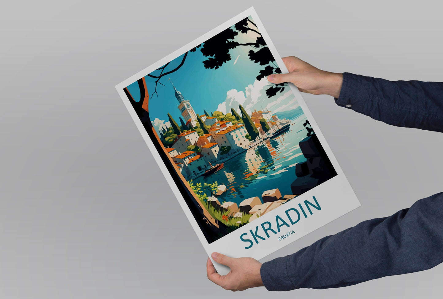 Skradin Travel Print Wall Art Skradin Wall Hanging Home Décor Skradin Gift Art Lovers Croatia Art Lover Gift Skradin Travel Poster Wall Art