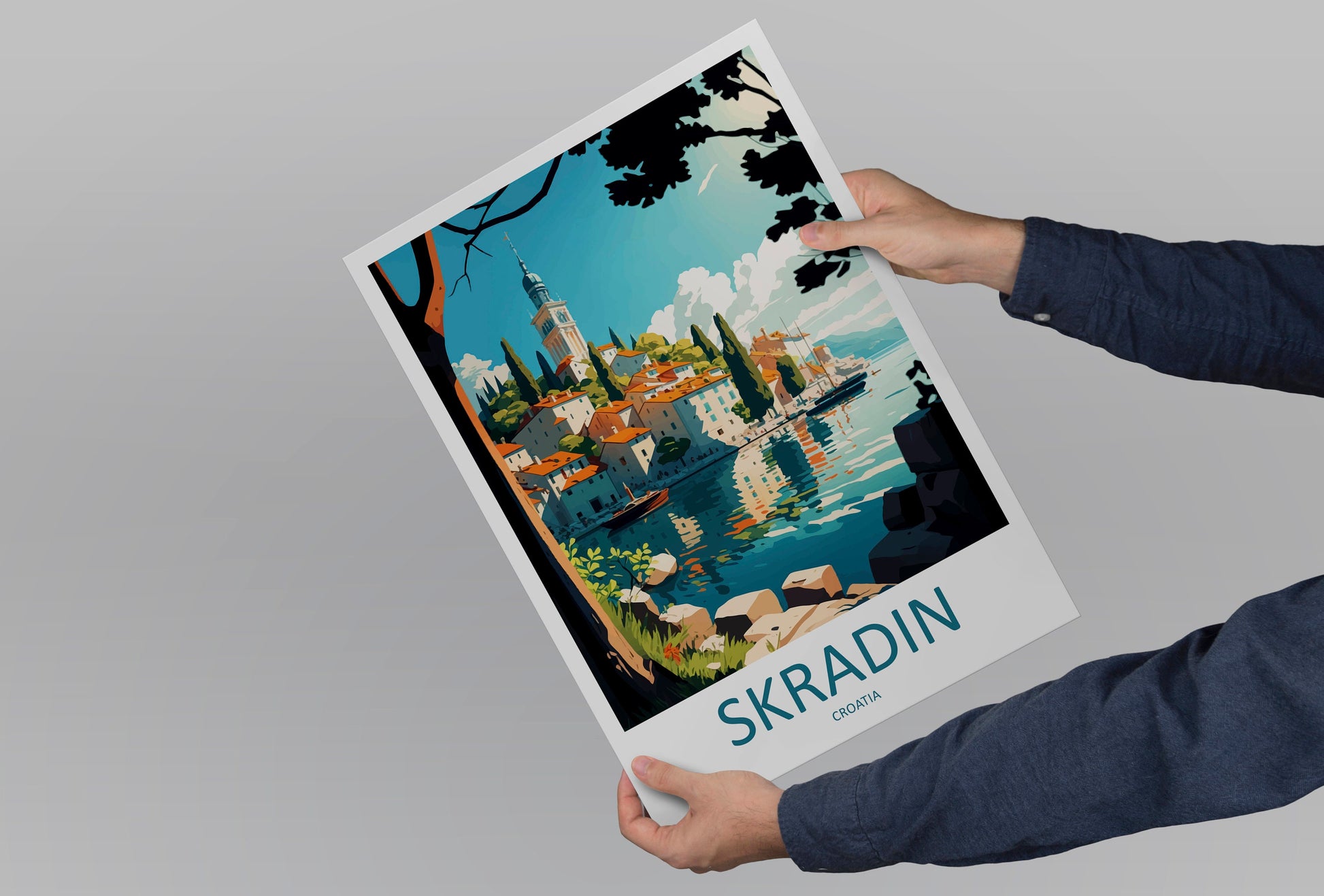 Skradin Travel Print Wall Art Skradin Wall Hanging Home Décor Skradin Gift Art Lovers Croatia Art Lover Gift Skradin Travel Poster Wall Art