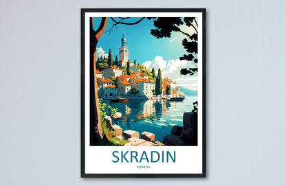 Skradin Travel Print Wall Art Skradin Wall Hanging Home Décor Skradin Gift Art Lovers Croatia Art Lover Gift Skradin Travel Poster Wall Art