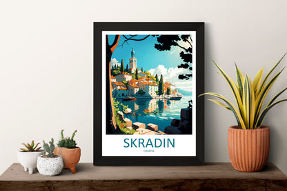 Skradin Travel Print Wall Art Skradin Wall Hanging Home Décor Skradin Gift Art Lovers Croatia Art Lover Gift Skradin Travel Poster Wall Art